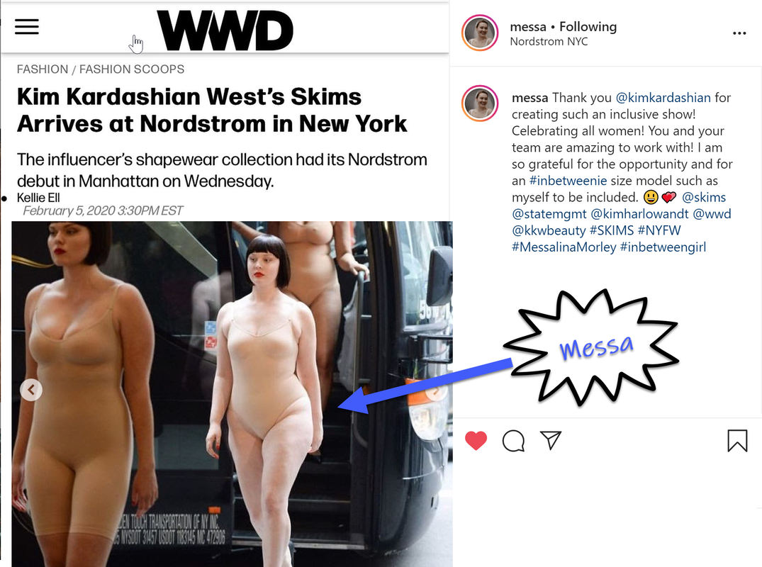 John Robert Powers Philadelphia Model Featured in Launch of Kim Kardashian West's Skims Shapewear Collection